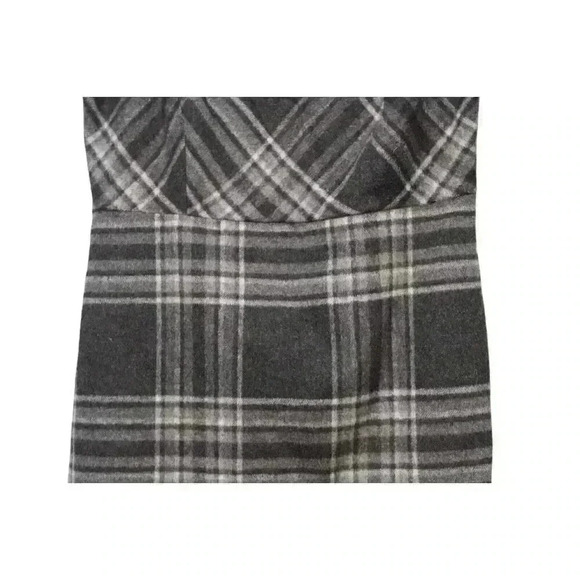Lands End Dress Size 6 Petite Gray Wool Plaid Career Workwear Business Casual - Picture 6 of 12
